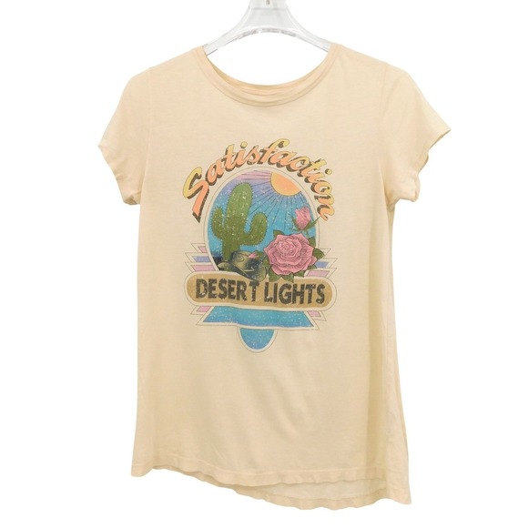 Spell & The Gypsy Collective Satisfaction Desert Lights Pima Cotton Tee Cream S - Picture 2 of 7